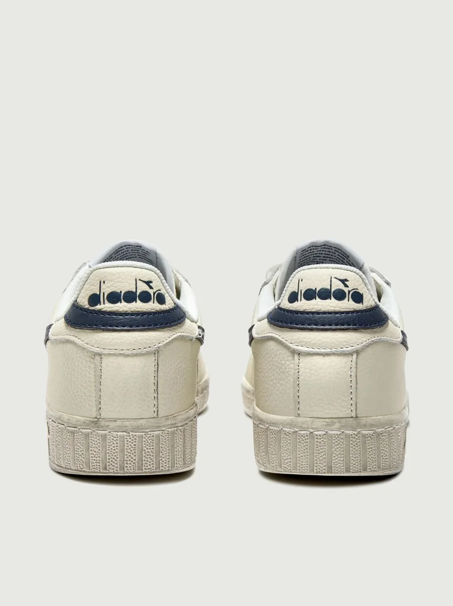 SNEAKERS GAME L LOW WAXED BIANCO BLU - immagine 4