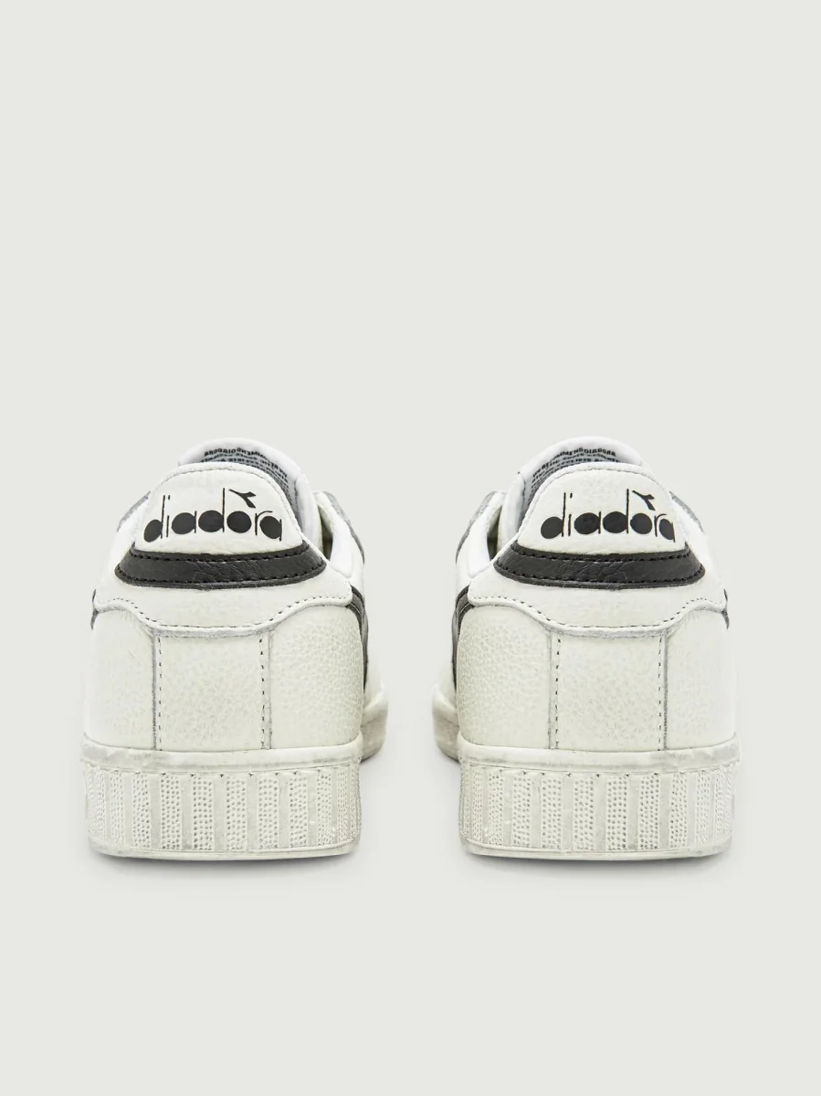 SNEAKERS GAME L LOW WAXED BIANCO NERO - immagine 6