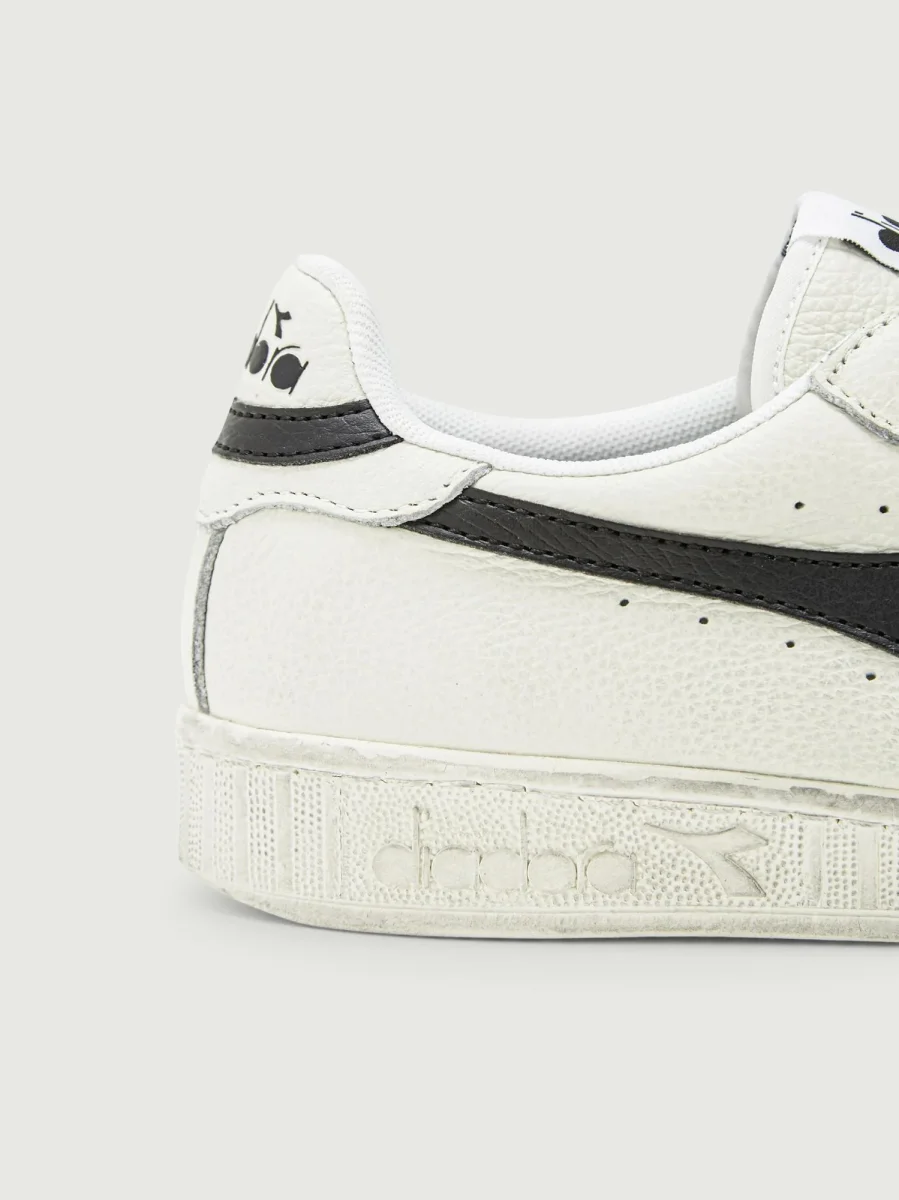 SNEAKERS GAME L LOW WAXED BIANCO NERO - immagine 5