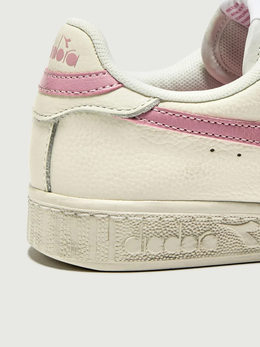 SNEAKERS GAME L LOW WAXED BIANCO ROSA - immagine 6