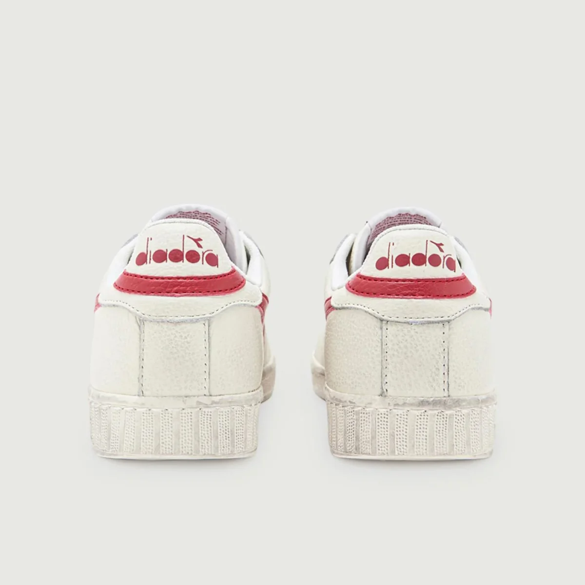 SNEAKERS GAME L LOW WAXED BIANCO ROSSO - immagine 5