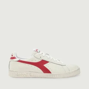 SNEAKERS GAME L LOW WAXED BIANCO ROSSO