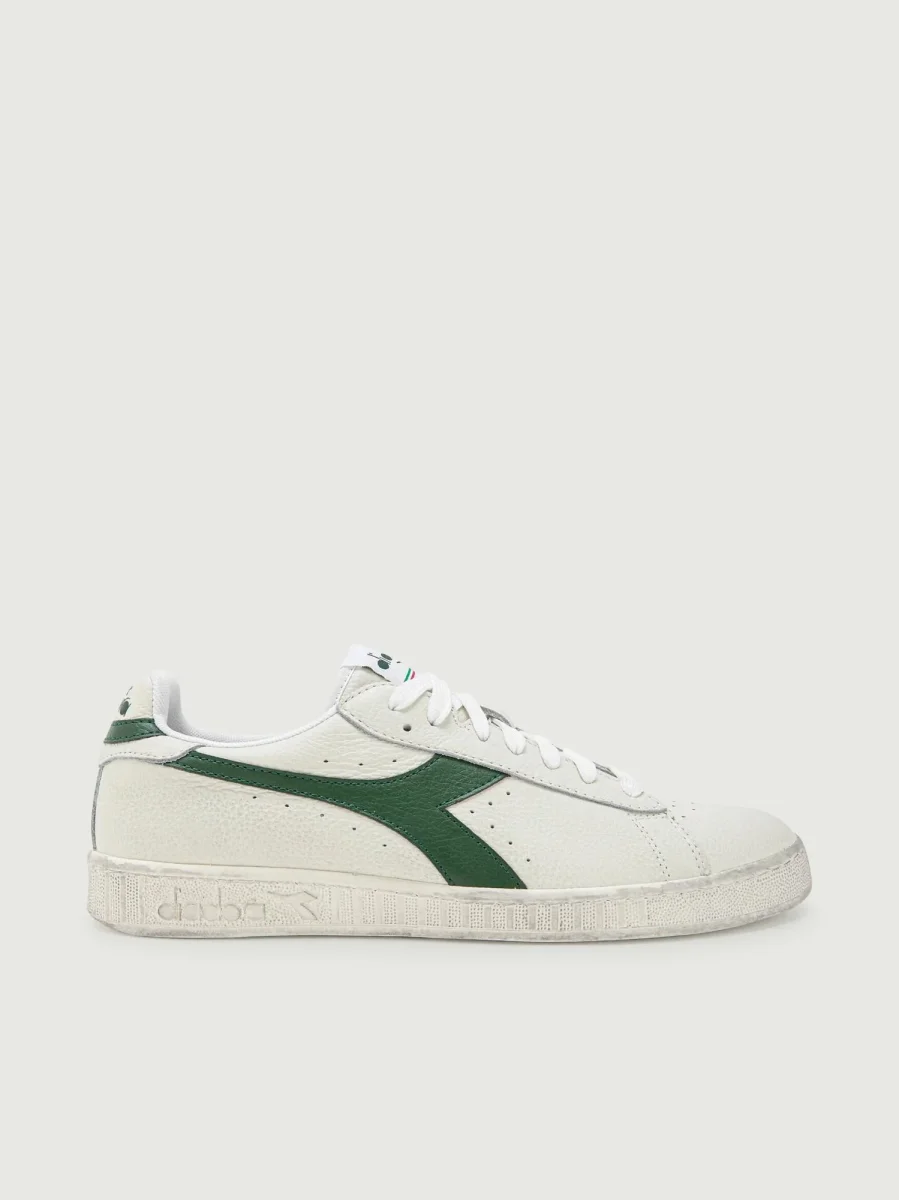 SNEAKERS GAME L LOW WAXED BIANCO VERDE
