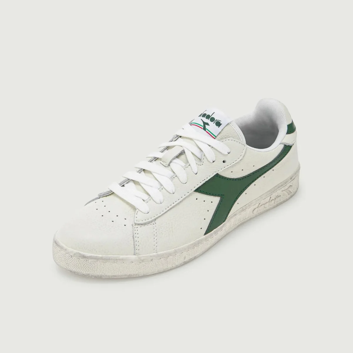 SNEAKERS GAME L LOW WAXED BIANCO VERDE - immagine 3