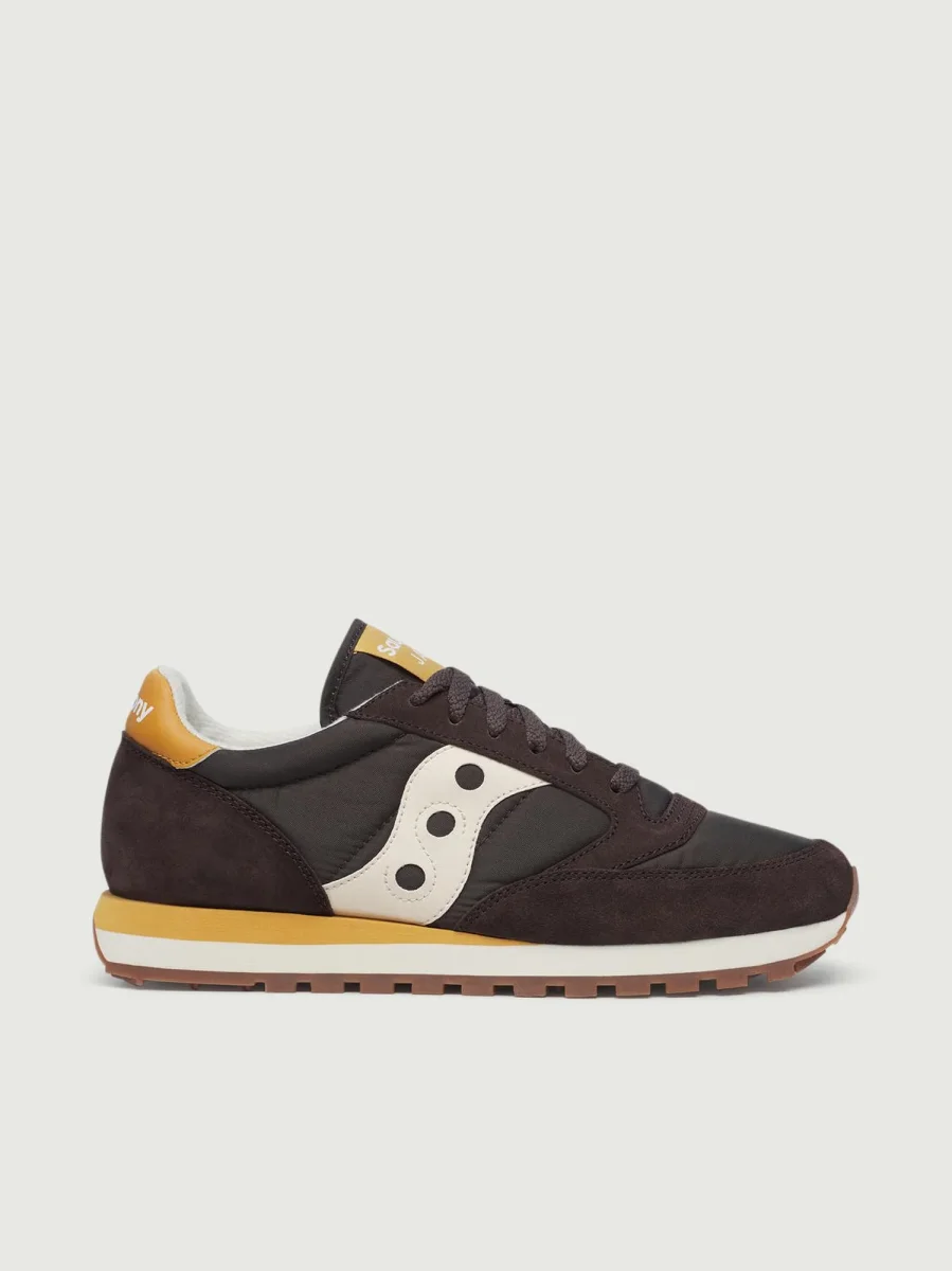 SNEAKERS SAUCONY JAZZ ORIGINAL MARRONE E GIALLO