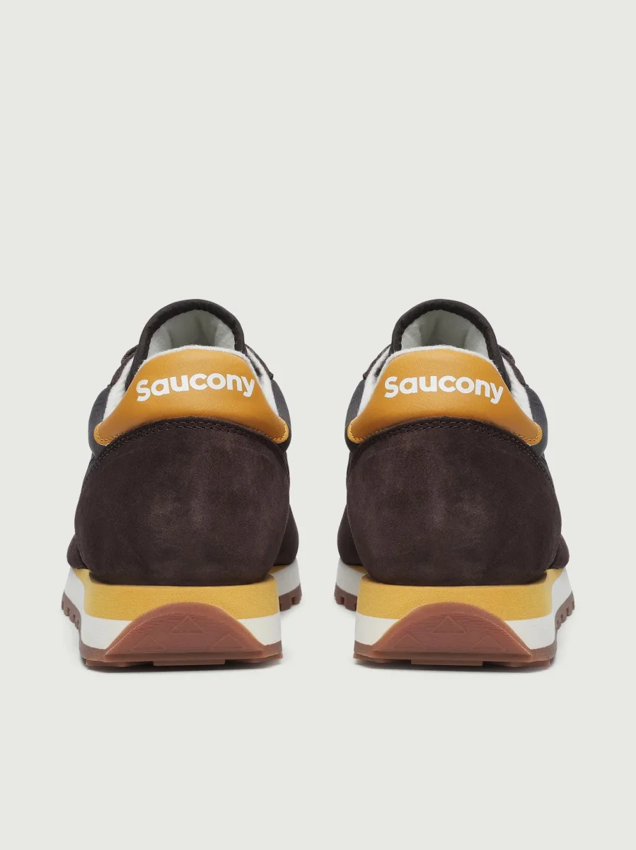 SNEAKERS SAUCONY JAZZ ORIGINAL MARRONE E GIALLO - immagine 5
