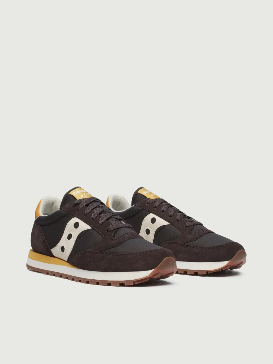 SNEAKERS SAUCONY JAZZ ORIGINAL MARRONE E GIALLO - immagine 3