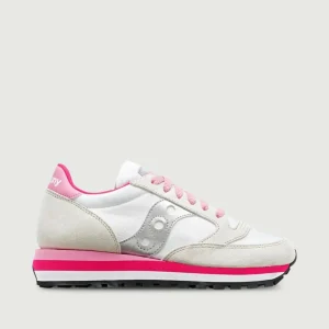 SNEAKERS SAUCONY JAZZ TRIPLE BIANCO GRIGIO E ROSA