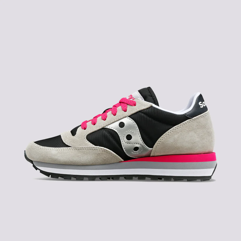 SNEAKERS SAUCONY JAZZ TRIPLE BLACK GREY PINK - immagine 4