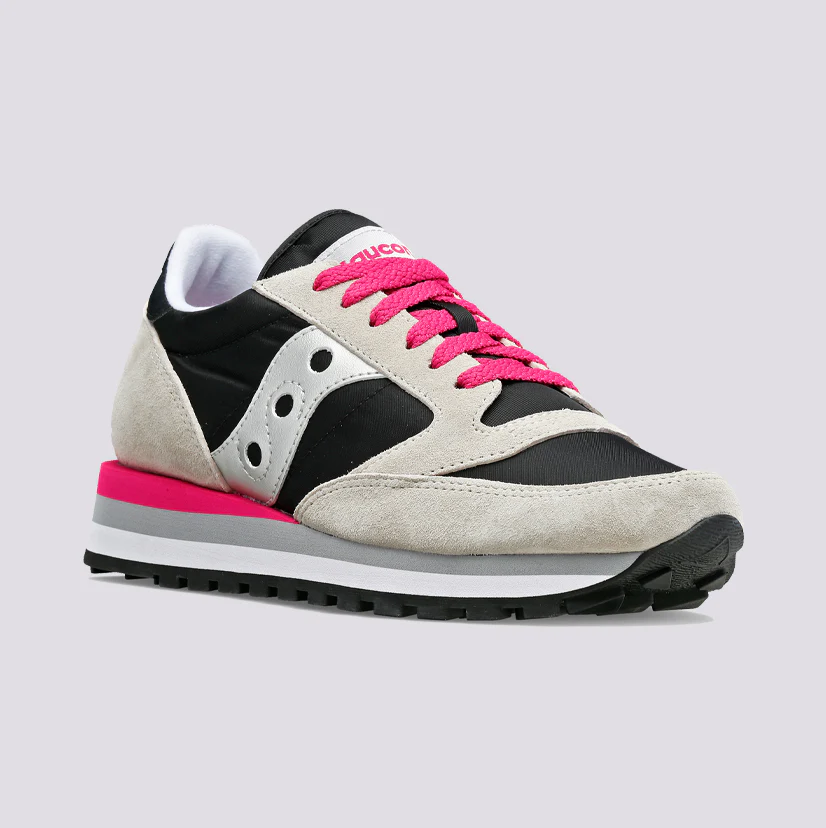 SNEAKERS SAUCONY JAZZ TRIPLE BLACK GREY PINK - immagine 3