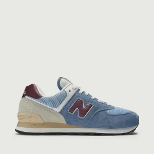 SNEAKER 574 CARTA ZUCCHERO E BORDEAUX