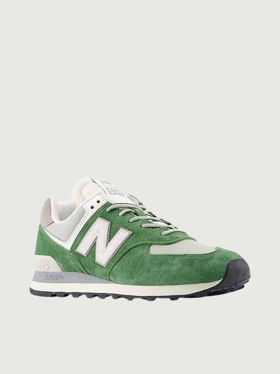 SNEAKER 574 VERDE E BIANCO - immagine 3