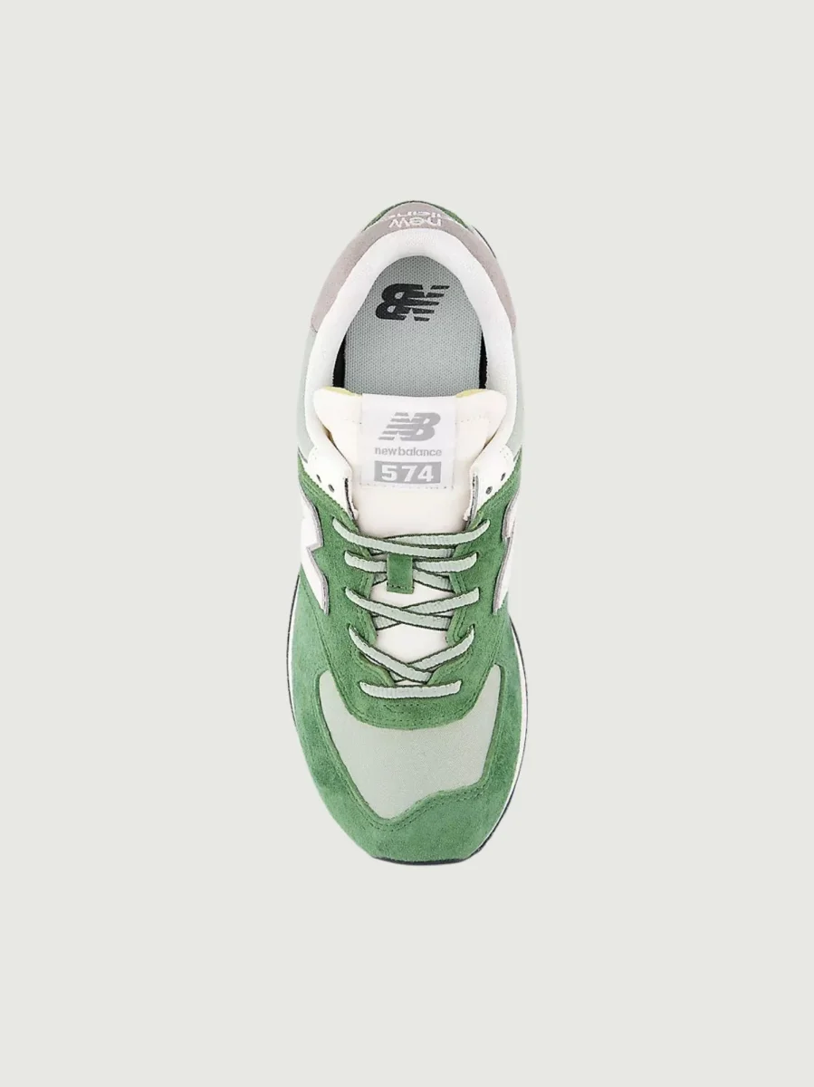 SNEAKER 574 VERDE E BIANCO - immagine 4