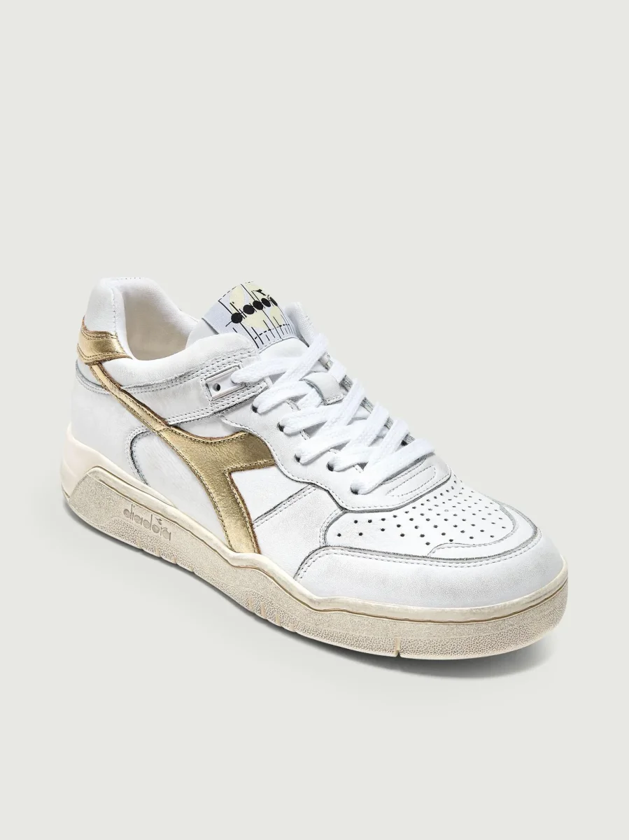 SNEAKER B.560 LAMINATED bianco effetto vintage - immagine 3