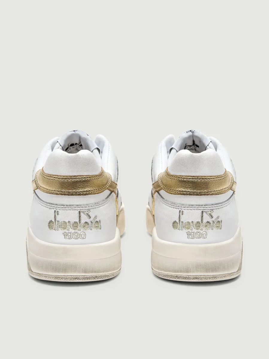 SNEAKER B.560 LAMINATED bianco effetto vintage - immagine 5