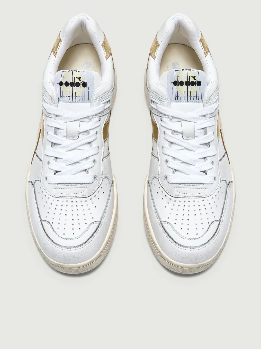 SNEAKER B.560 LAMINATED bianco effetto vintage - immagine 6