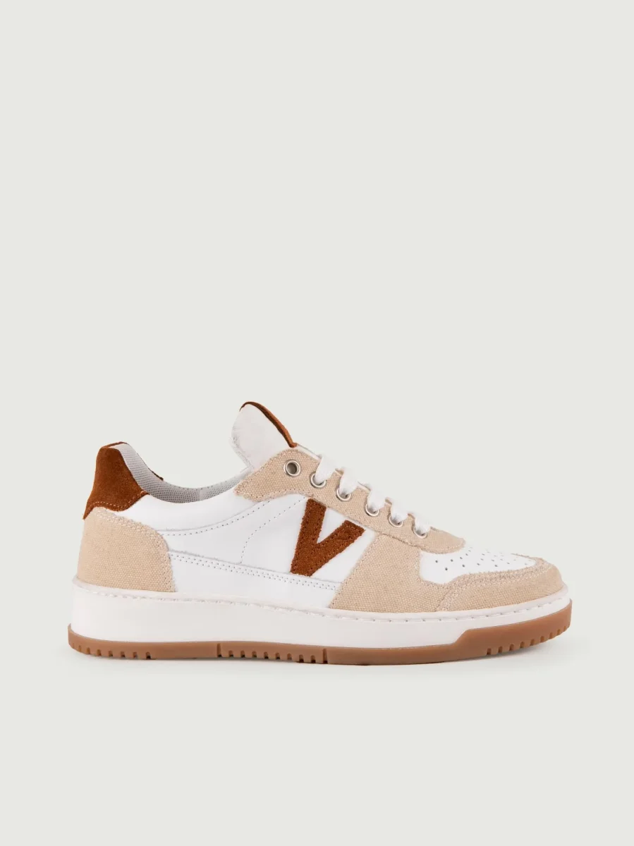 SNEAKER COLLEGE VINTAGE SABBIA