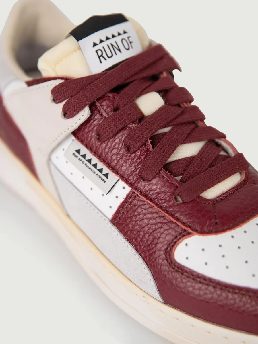 SNEAKER DETROIT BIANCA E BORDEAUX - immagine 6