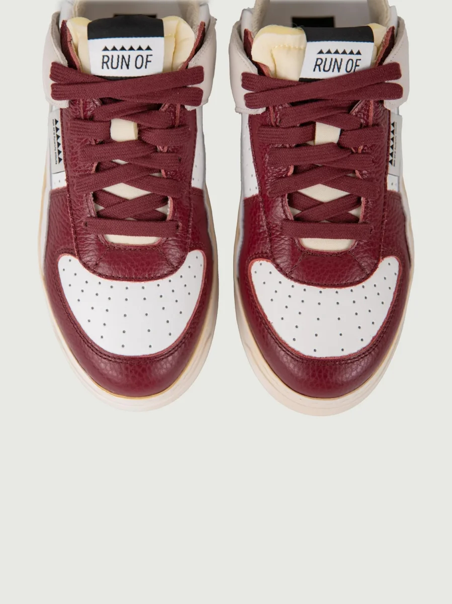 SNEAKER DETROIT BIANCA E BORDEAUX - immagine 5