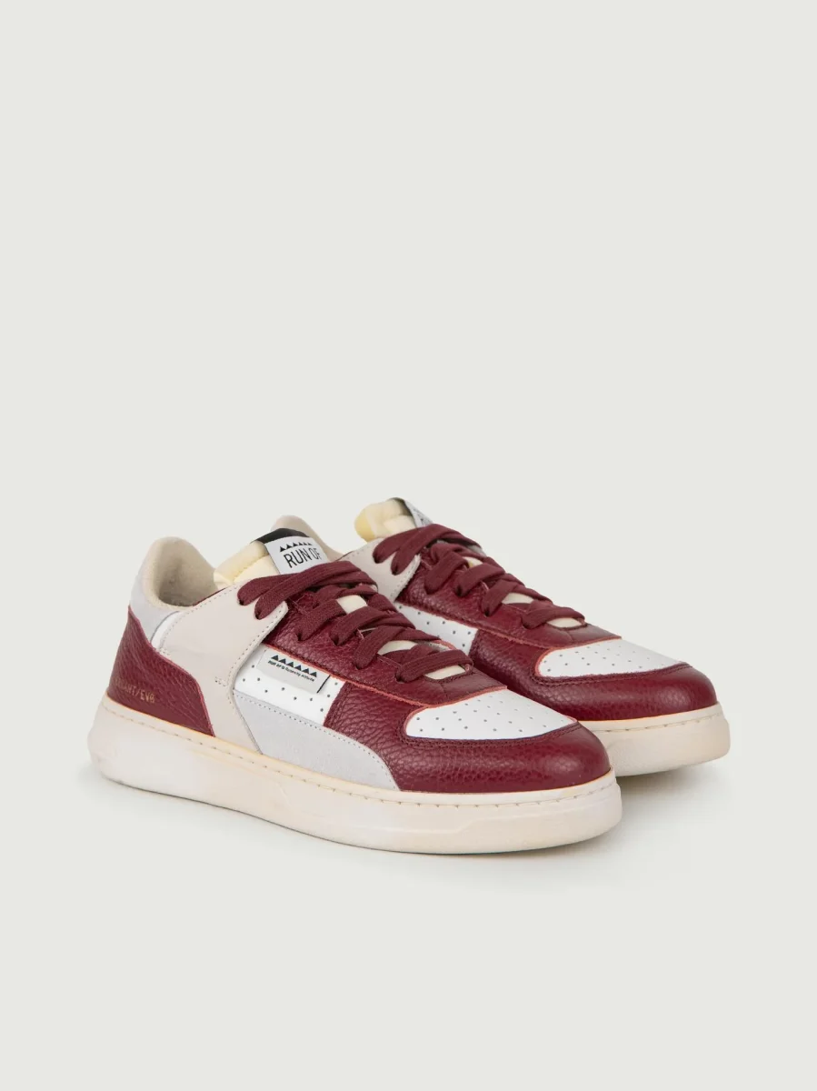 SNEAKER DETROIT BIANCA E BORDEAUX - immagine 3