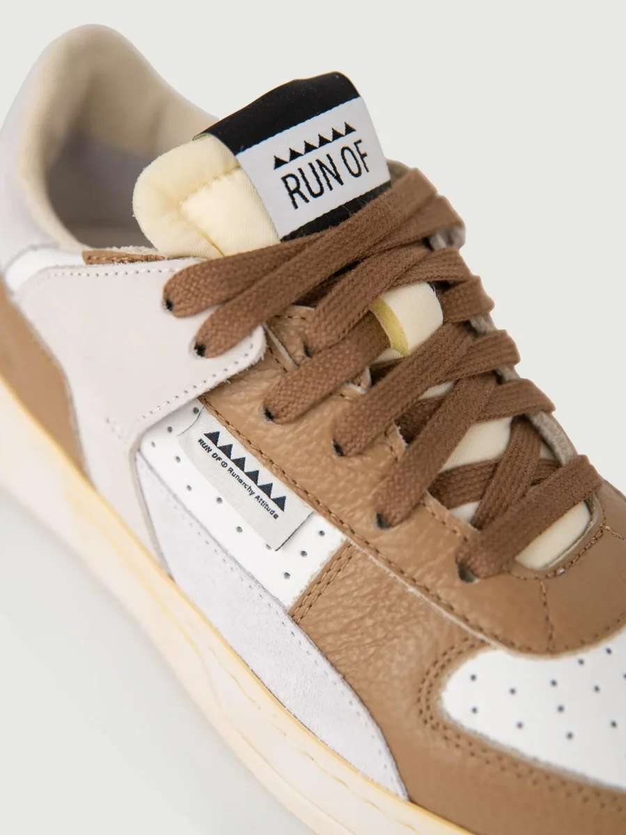 SNEAKER DETROIT BIANCA E CUOIO - immagine 6