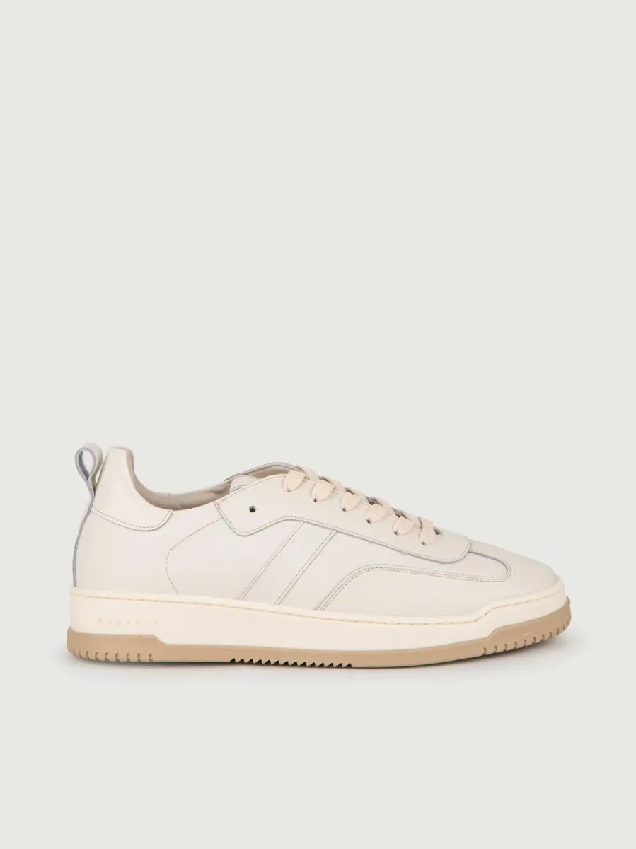 SNEAKER IN PELLE BIANCO GESSO