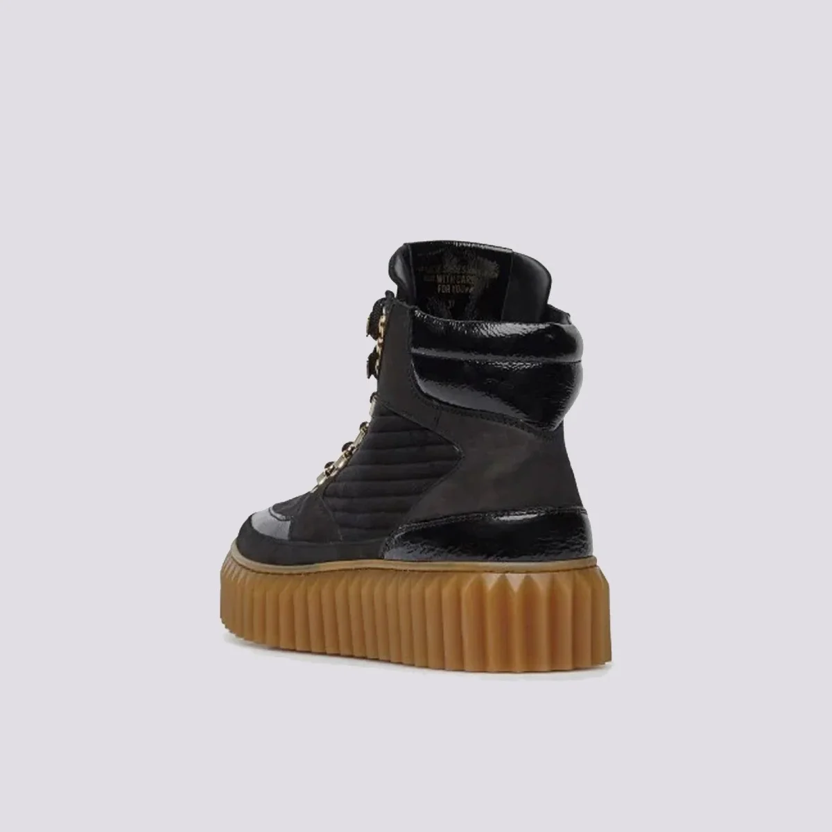 SNEAKER IN PELLE E VELLUTO EVA HIKE - immagine 5