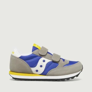 SNEAKER JAZZ DOUBLE HL GRIGIO BLU E GIALLO