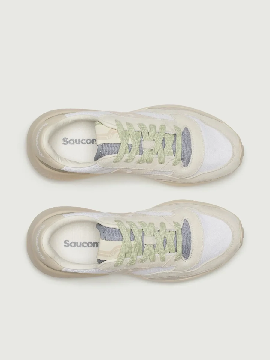 SNEAKER JAZZ NXT BEIGE E BIANCA - immagine 5