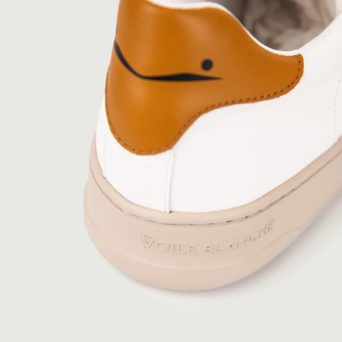 SNEAKER LAYTON 01 IN PELLE BIANCO E MARRONE - immagine 6