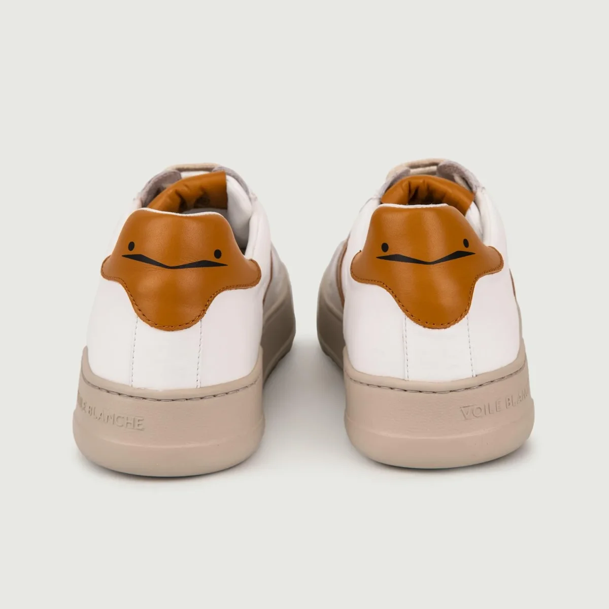 SNEAKER LAYTON 01 IN PELLE BIANCO E MARRONE - immagine 4