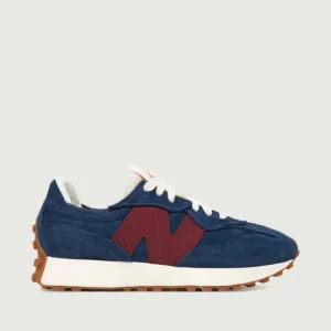 SNEAKER NEW BALANCE 327 CAMOSCIO BLU E BORGOGNA