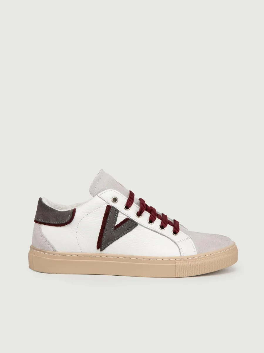 SNEAKER OLYMPIC GRIGIO BORDEAUX