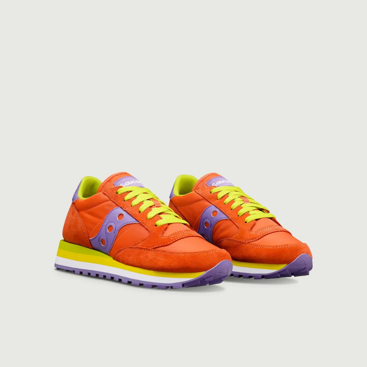 SNEAKER SAUCONY JAZZ TRIPLE ARANCIO E LILLA - immagine 3