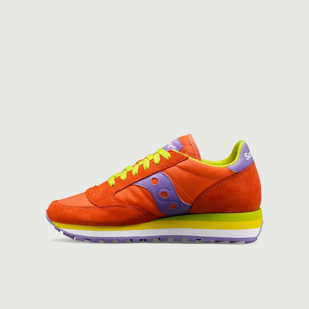 SNEAKER SAUCONY JAZZ TRIPLE ARANCIO E LILLA - immagine 4