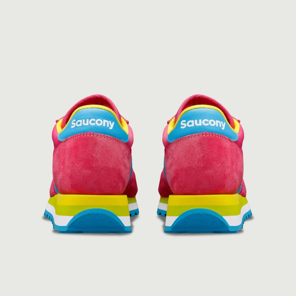 SNEAKER SAUCONY JAZZ TRIPLE ROSA AZZURRO E GIALLO - immagine 5