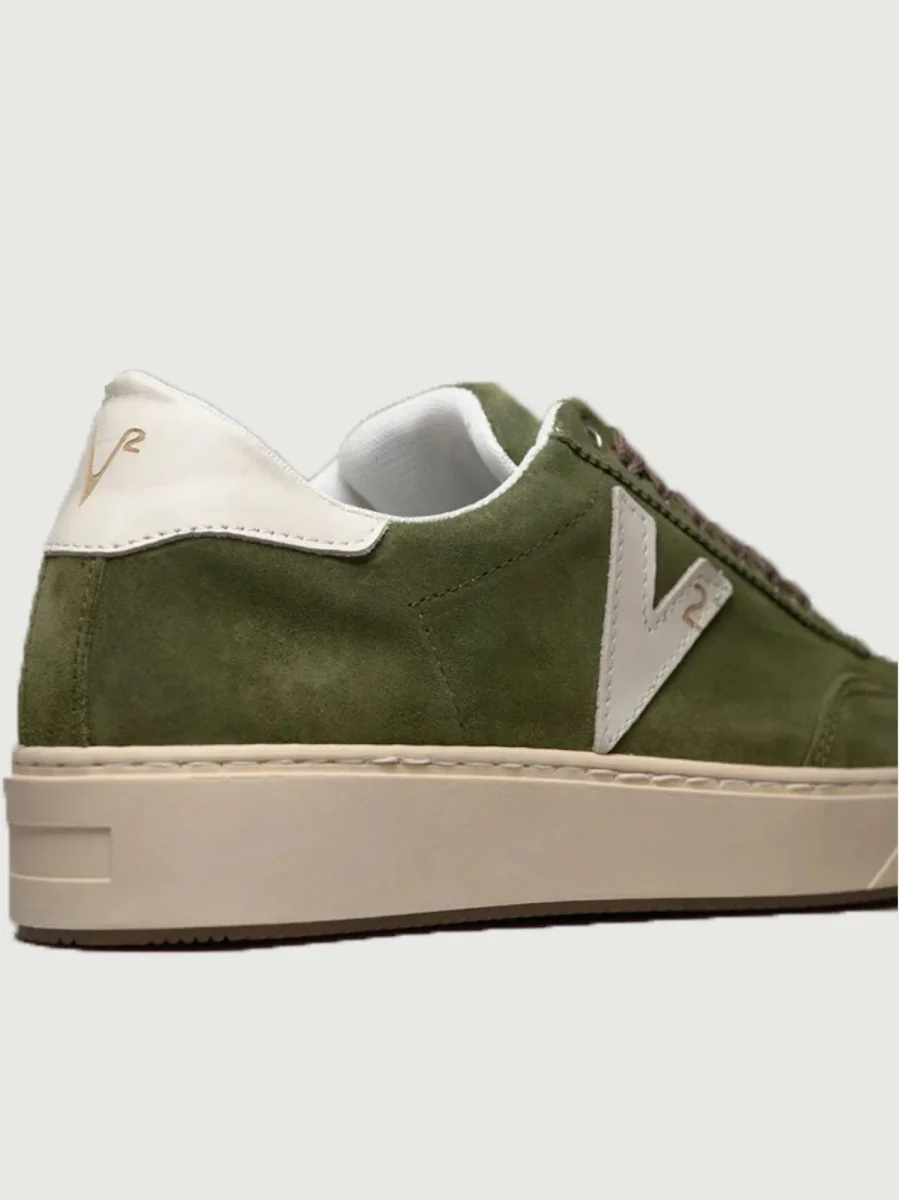 SNEAKER SUEDE IN CAMOSCIO MILITARE - immagine 5