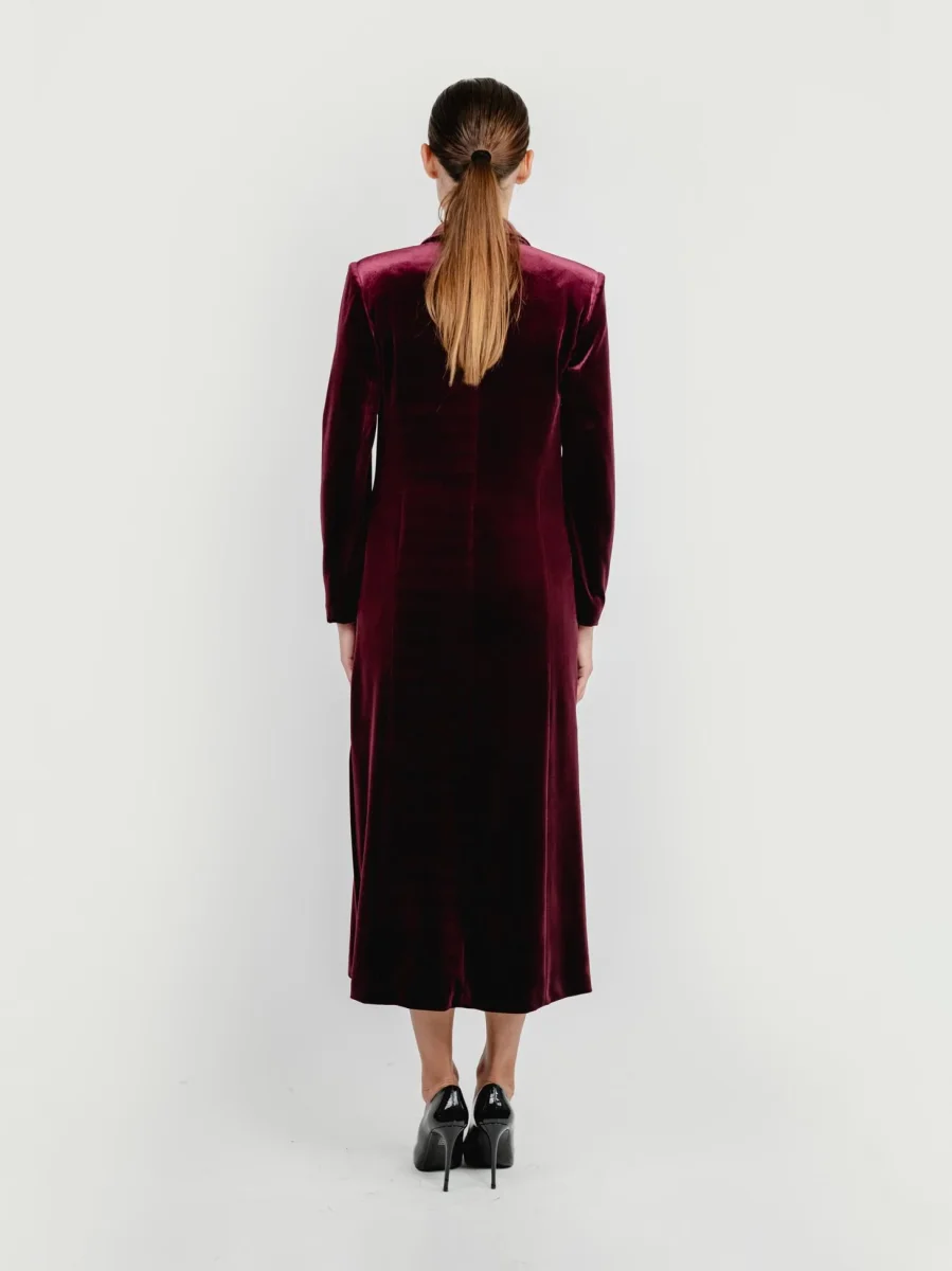 SPOLVERINO DOPPIOPETTO IN VELLUTO VINACCIA - immagine 4