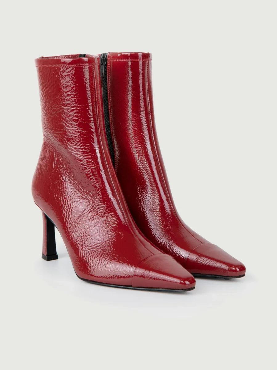 STIVALETTO A PUNTA IN PELLE NAPLAK ROSSA - immagine 3