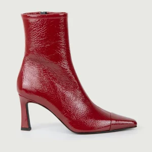 STIVALETTO A PUNTA IN PELLE NAPLAK ROSSA
