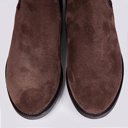 STIVALETTO BEATLES IN CAMOSCIO TESTA MORO - immagine 6