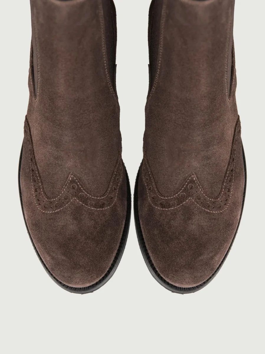 STIVALETTO BEATLES IN CAMOSCIO TESTA MORO - immagine 5