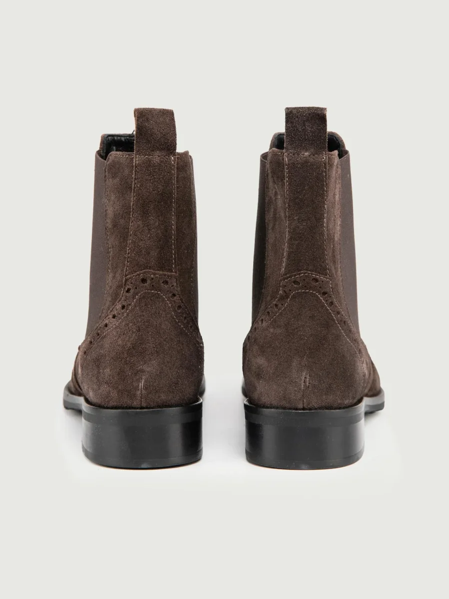 STIVALETTO BEATLES IN CAMOSCIO TESTA MORO - immagine 4