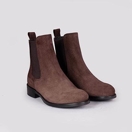 STIVALETTO BEATLES IN CAMOSCIO TESTA MORO - immagine 3