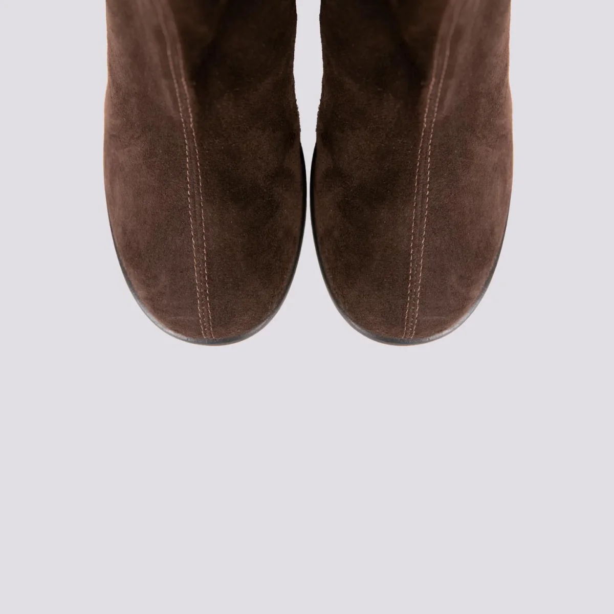 STIVALETTO CON ELASTICI IN CAMOSCIO marrone - immagine 5