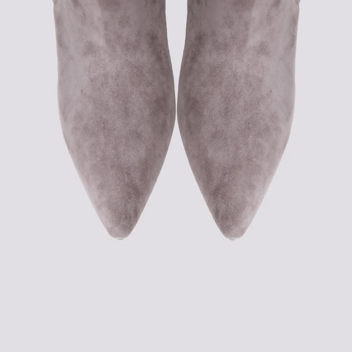 STIVALETTO CON TACCO a spillo IN CAMOSCIO GRIGIO - immagine 5