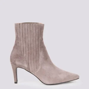 STIVALETTO CON TACCO a spillo IN CAMOSCIO GRIGIO