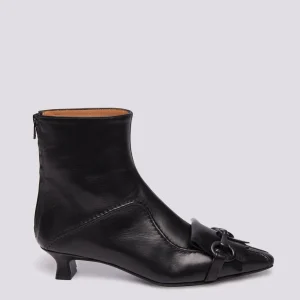 STIVALETTO IN NAPPA CON FRANGE