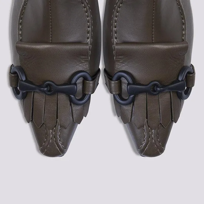 STIVALETTO IN NAPPA CON FRANGE - immagine 4