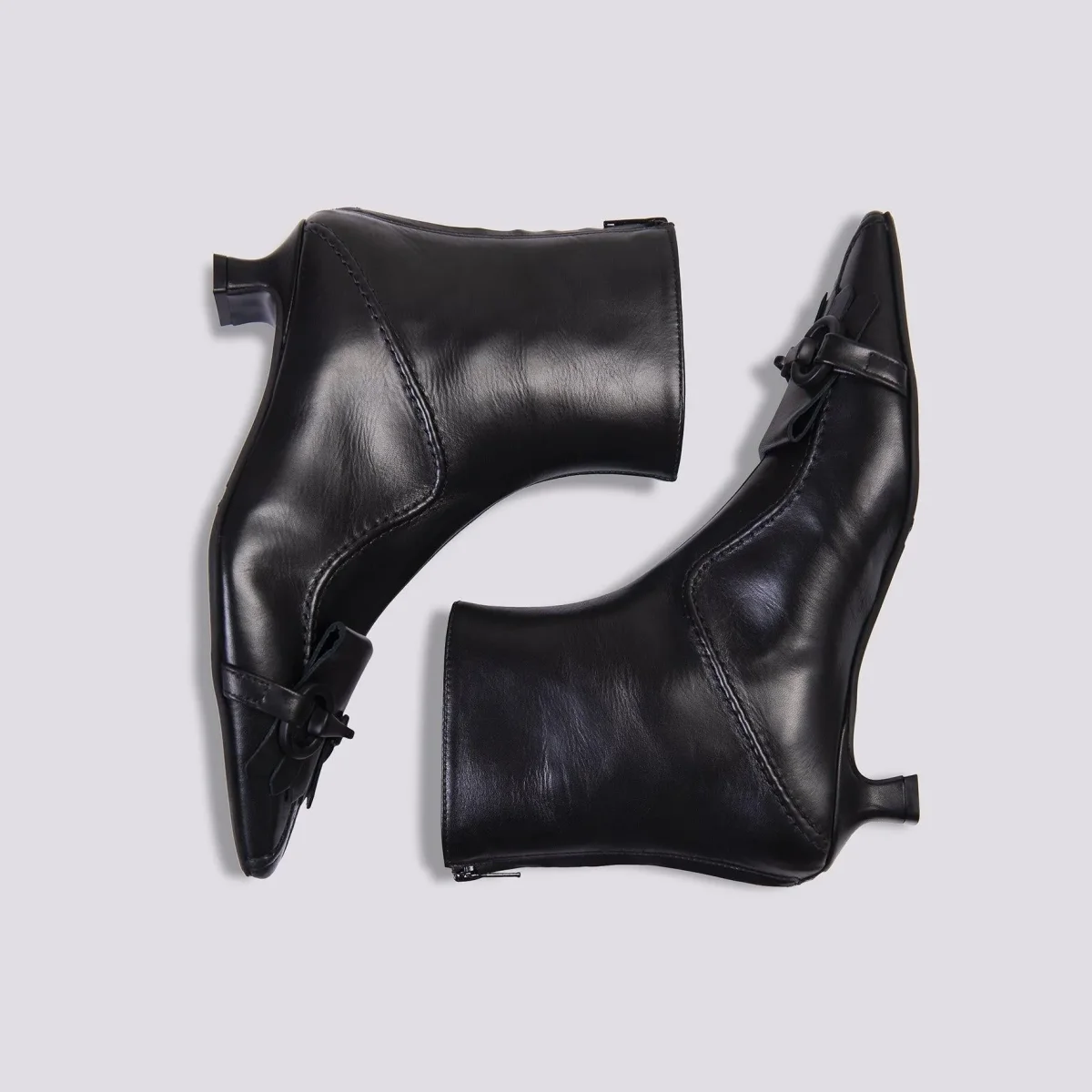 STIVALETTO IN NAPPA CON FRANGE - immagine 4